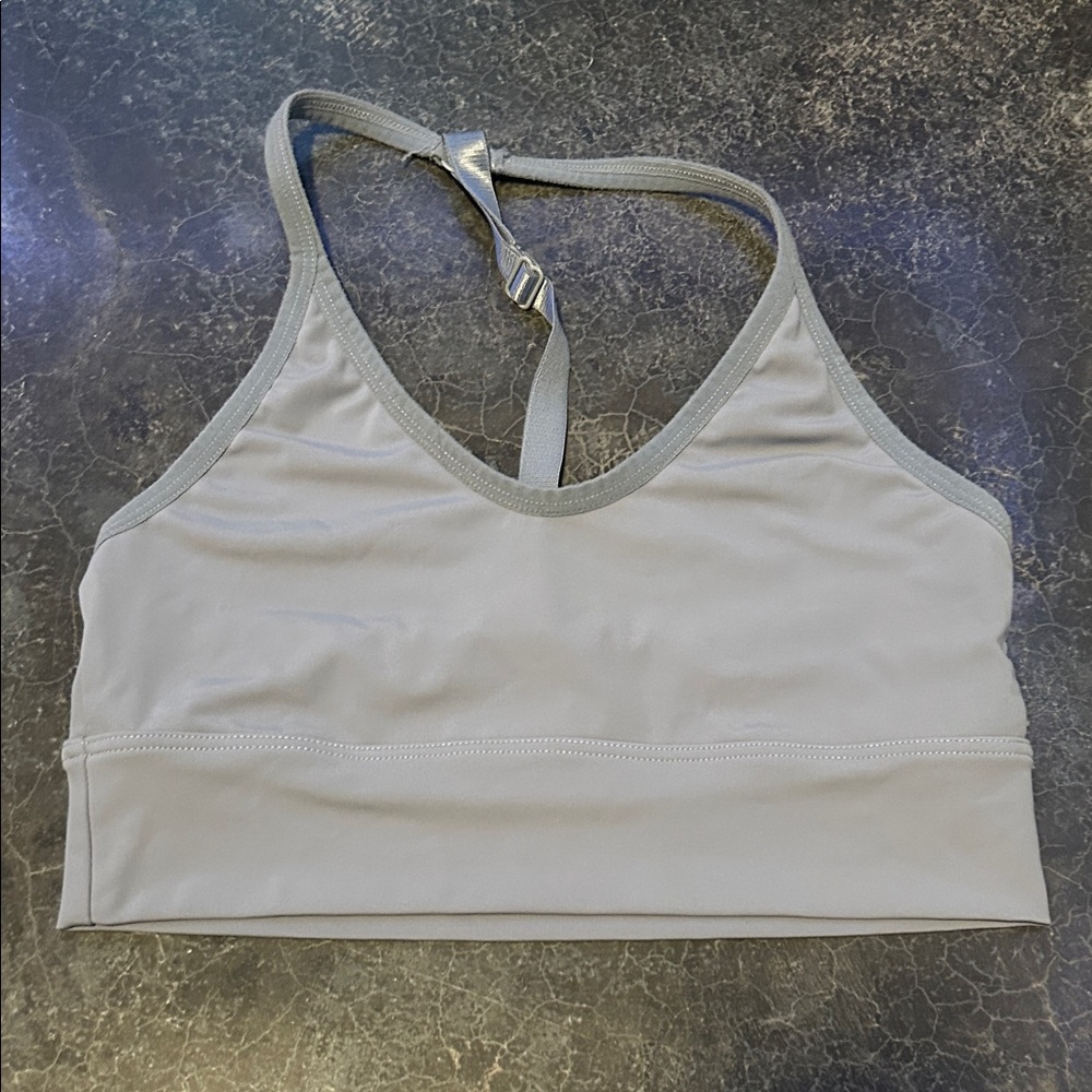 SHEIN Light Gray Sports Bra